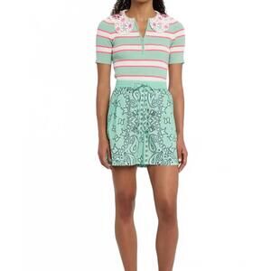 NEW ESSENTIEL ANTWERP hissels high waist shorts in tutu turquoise